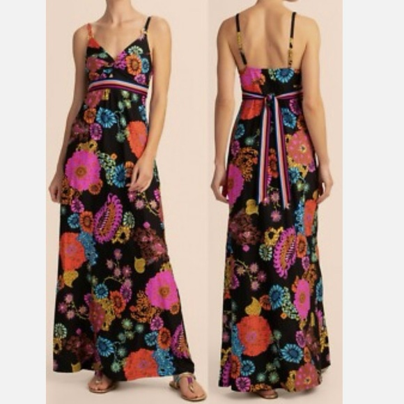 Trina Turk Small Electric Reef Maxi Dress EUC - Picture 1 of 7